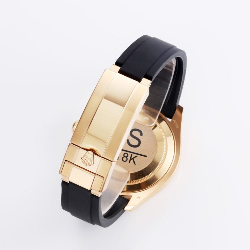 Rolex Yacht-Master 42mm Gold Black Dial Watch view