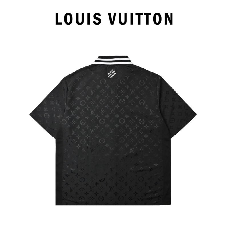 Louis Vuitton Monogram Polo Shirt Black view
