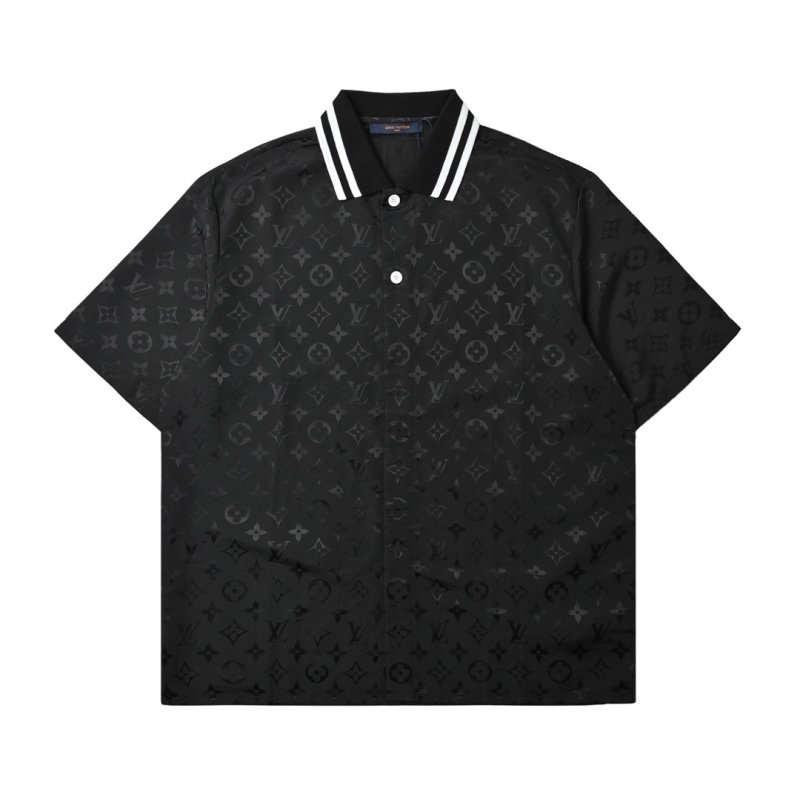 Louis Vuitton Monogram Polo Shirt Black view