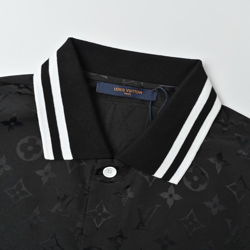 Louis Vuitton Monogram Polo Shirt Black view