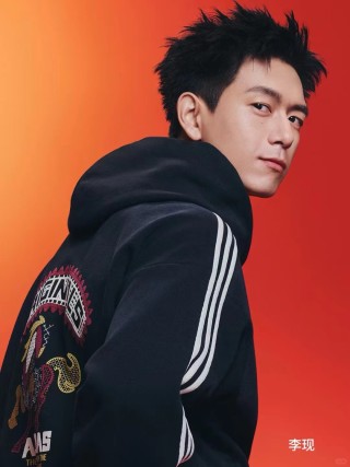 Adidas Originals Black Graphic Hoodie with Dragon Embroidery view 5