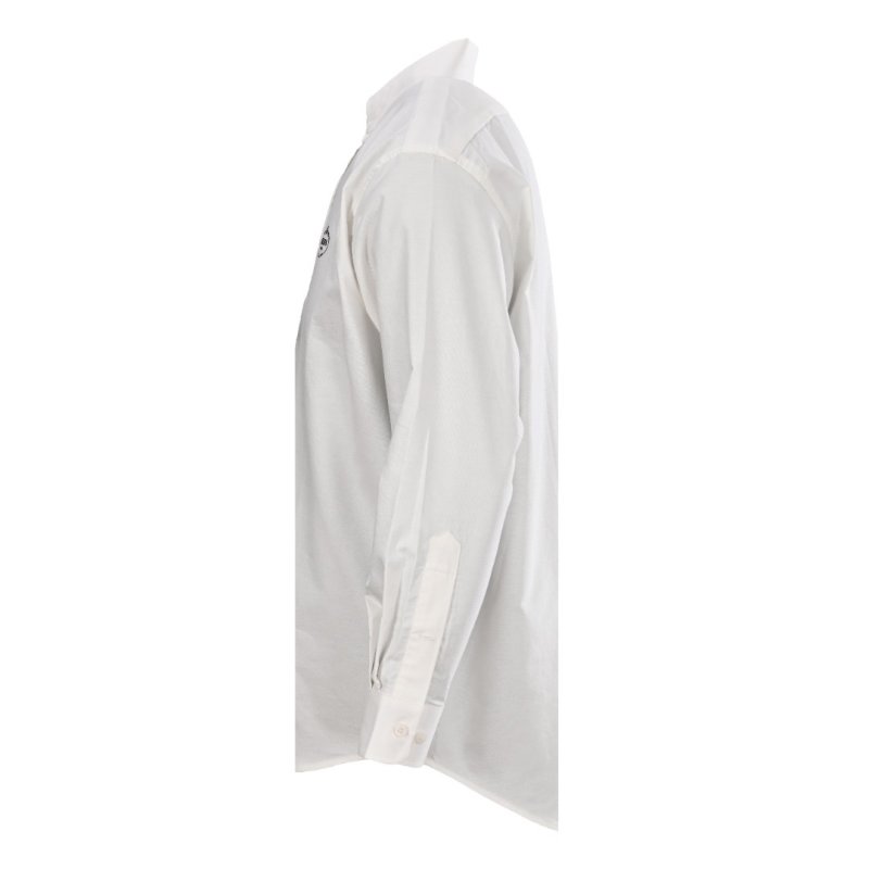 Prada White Long-Sleeve Button-Up Shirt view