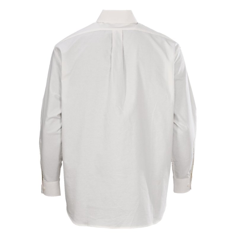 Prada White Long-Sleeve Button-Up Shirt view