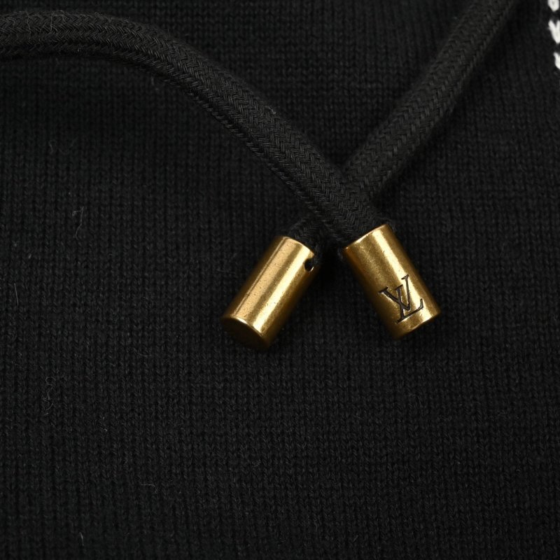 Black Zip Hoodie Jacket with Embroidered Logo view