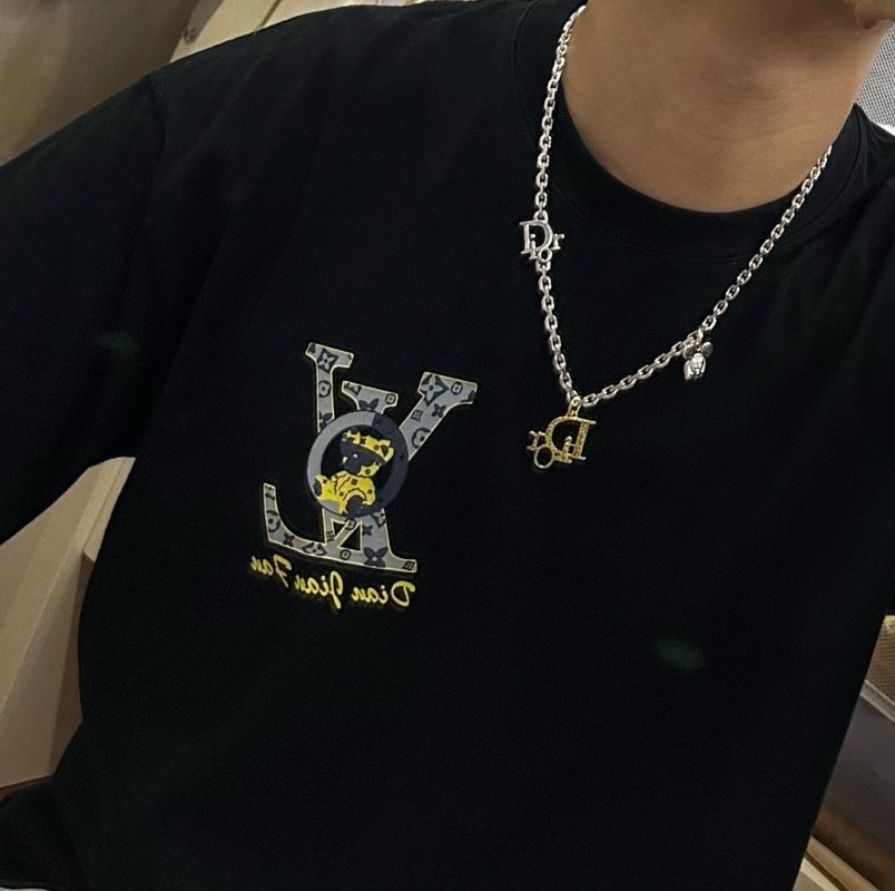Dior Vintage Charm Silver Chain Necklace view