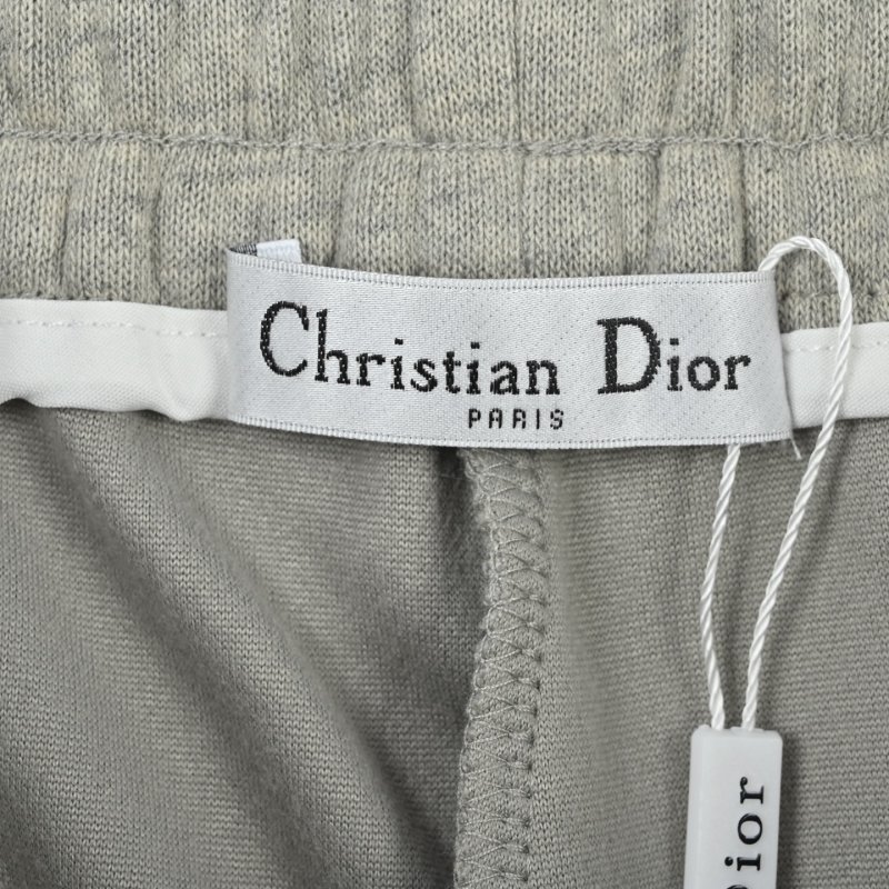 Dior Grey Joggers with Multi-Logo Print view