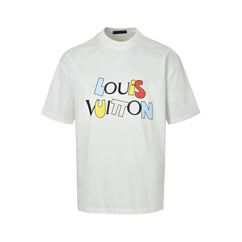 Louis Vuitton Colorblock Logo White T-Shirt view