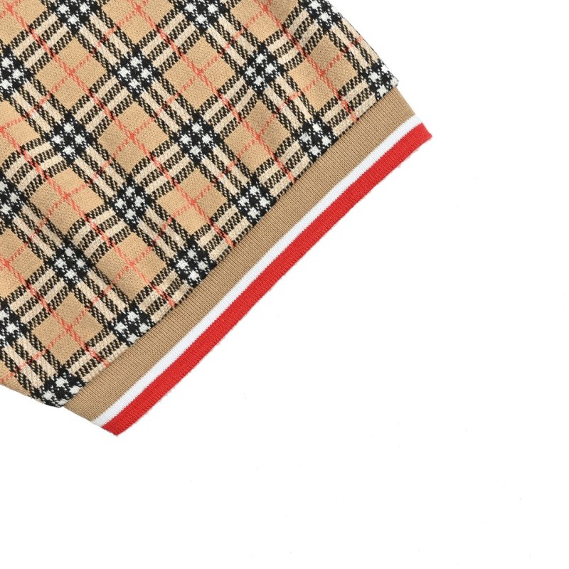Beige Plaid Short Sleeve Shirt view