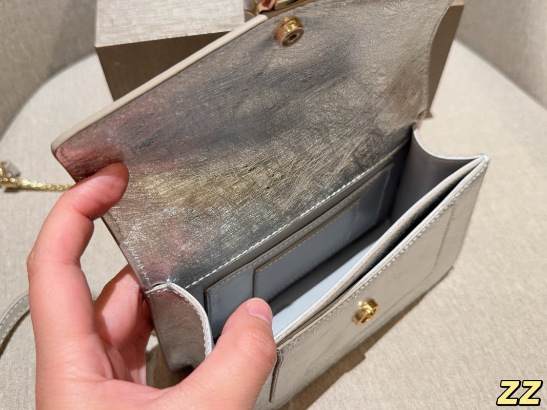 Bvlgari Serpenti Enamel Crossbody Bag Silver view