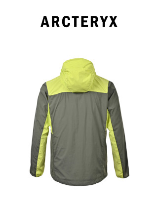 Arc'teryx Squamish Hoody Jacket Grey & Lime view 2