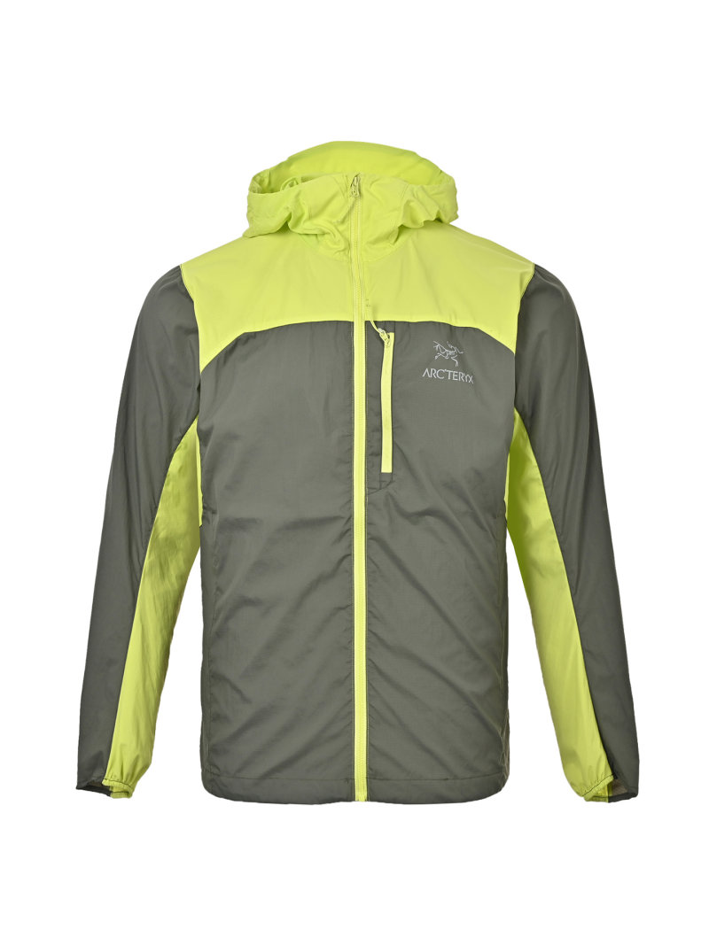 Arc'teryx Neon Yellow & Grey Windbreaker Jacket view