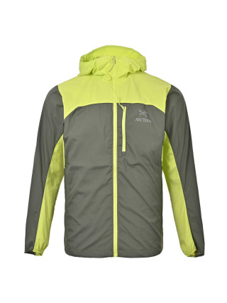Arc'teryx Squamish Hoody Jacket Grey & Lime view 3
