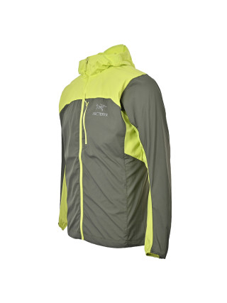 Arc'teryx Squamish Hoody Jacket Grey & Lime view 5