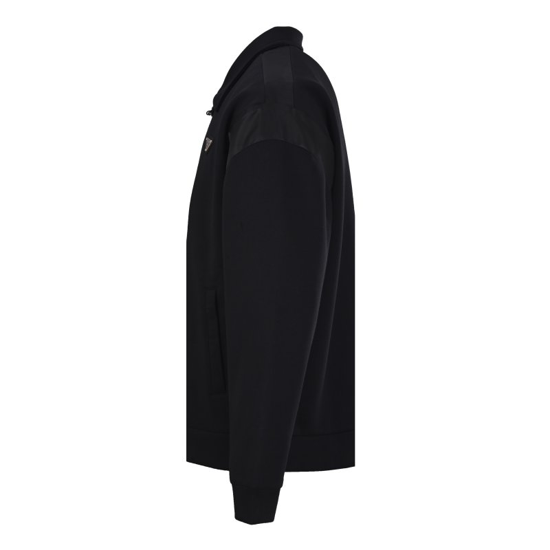 Prada Black Wool Zip-Up Jacket view