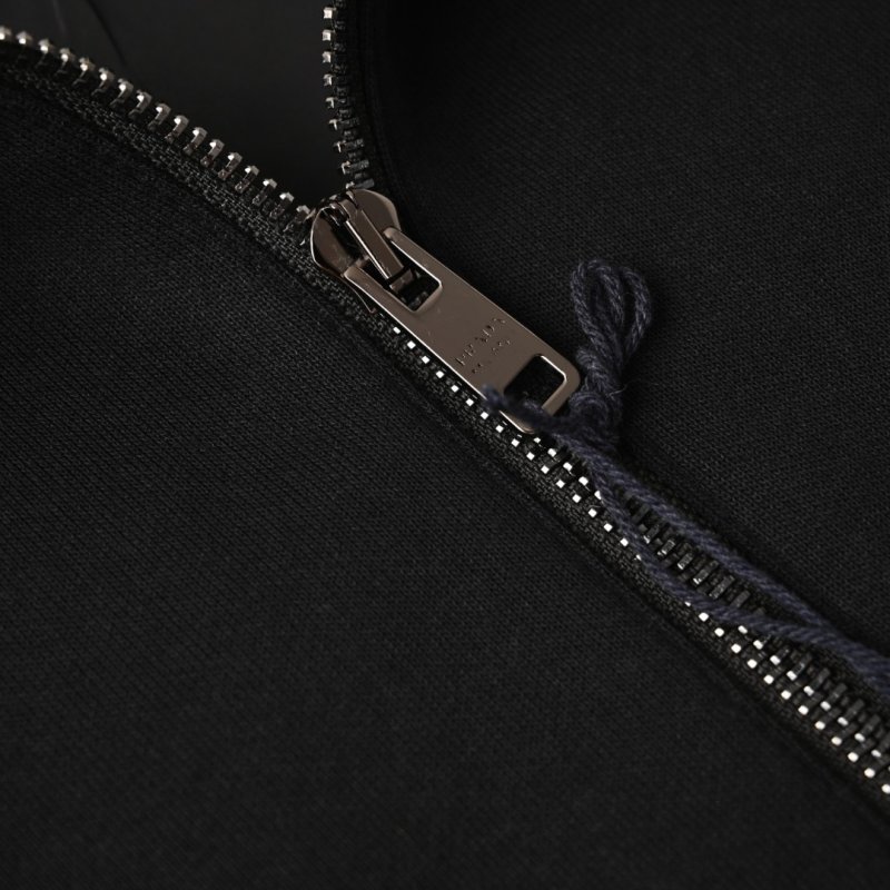 Prada Black Wool Zip-Up Jacket view
