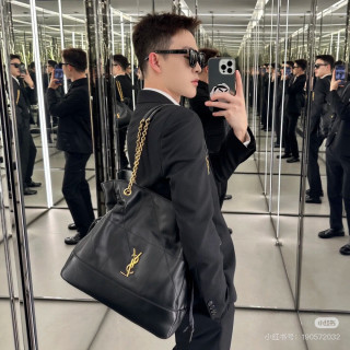 Saint Laurent Black Leather Chain Shoulder Bag view 4