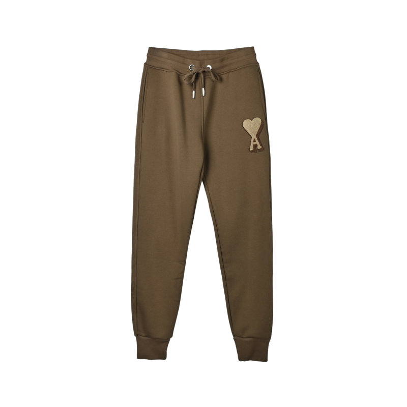 Olive Green Joggers with Heart Detail view