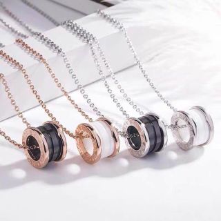 BVLGARI B.Zero1 Ceramic Silver Chain Necklace view 8
