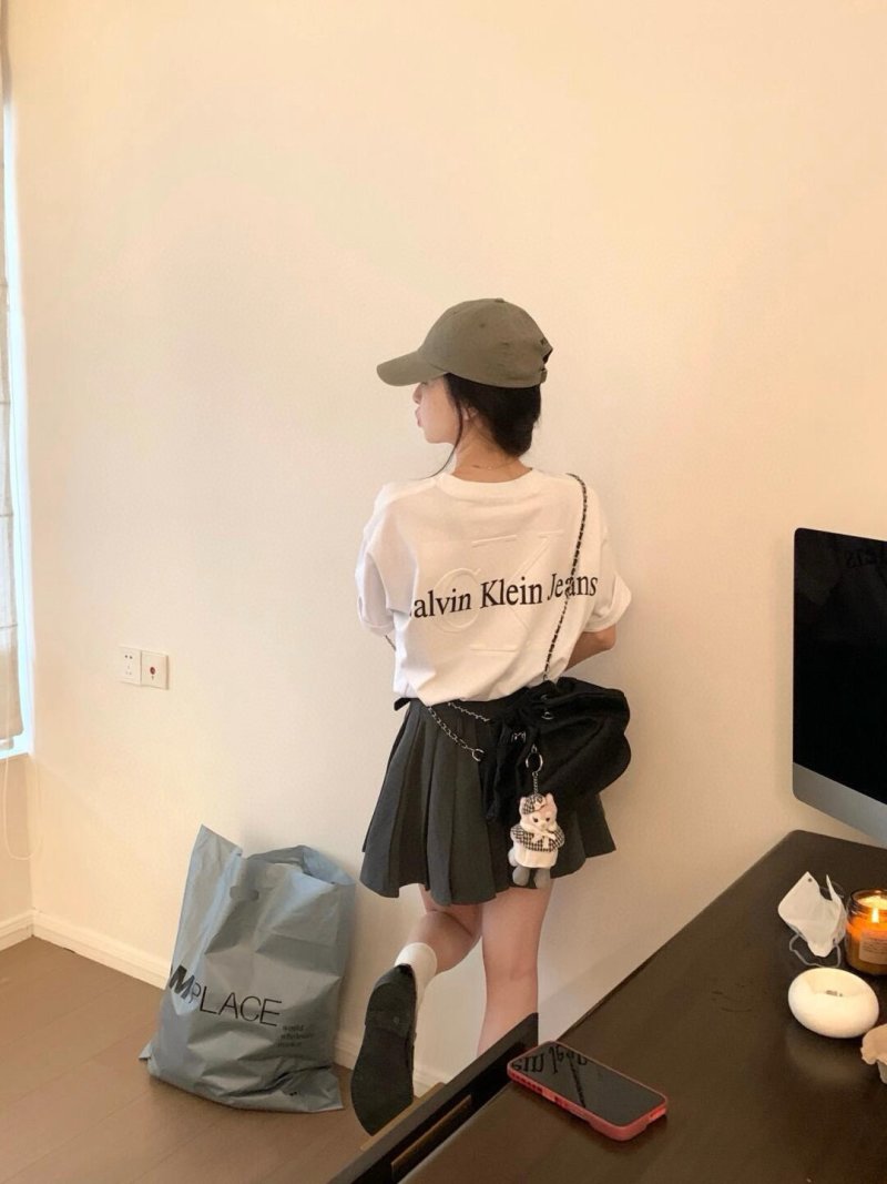 Calvin Klein Jeans Logo Cream Short Sleeve T-Shirt