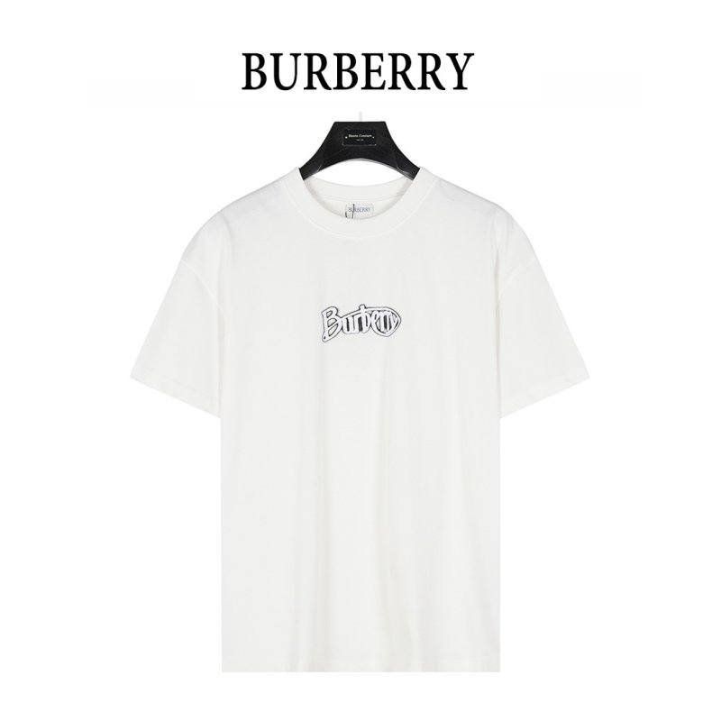 Burberry Logo Cream Short Sleeve T-Shirt view
