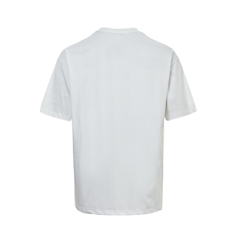 White Graphic Circle T-Shirt with Urban Skyline Print view