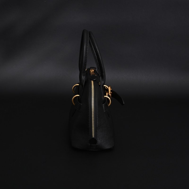 Miu Miu Shell Black Handbag with Gold Hardware view