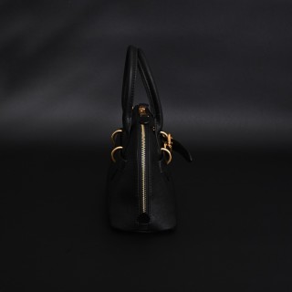 Miu Miu Shell Black Handbag with Gold Hardware view 3