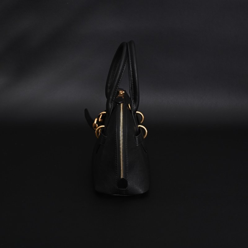Miu Miu Shell Black Handbag with Gold Hardware view