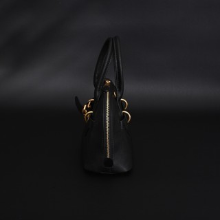Miu Miu Shell Black Handbag with Gold Hardware view 5