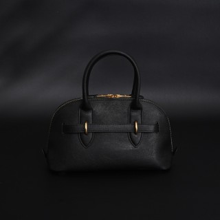 Miu Miu Shell Black Handbag with Gold Hardware view 6