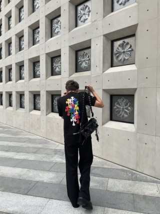 Chrome Hearts Colorful Cross Black T-Shirt