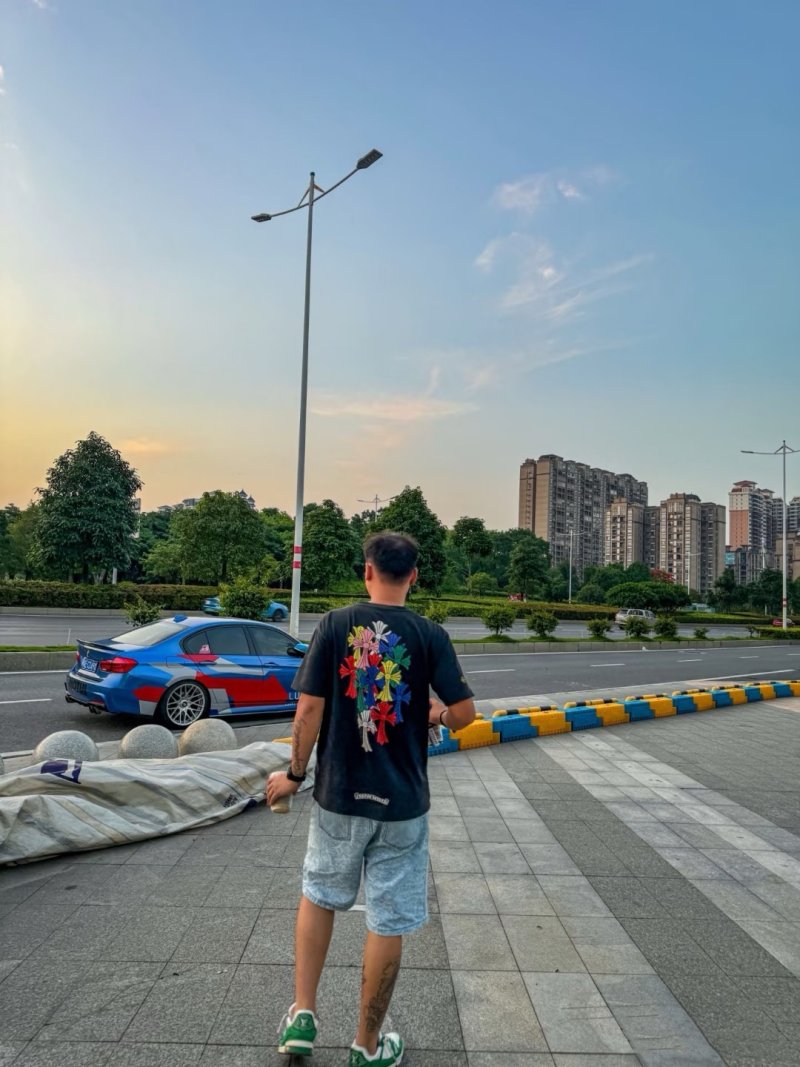 Chrome Hearts Colorful Cross Black T-Shirt view