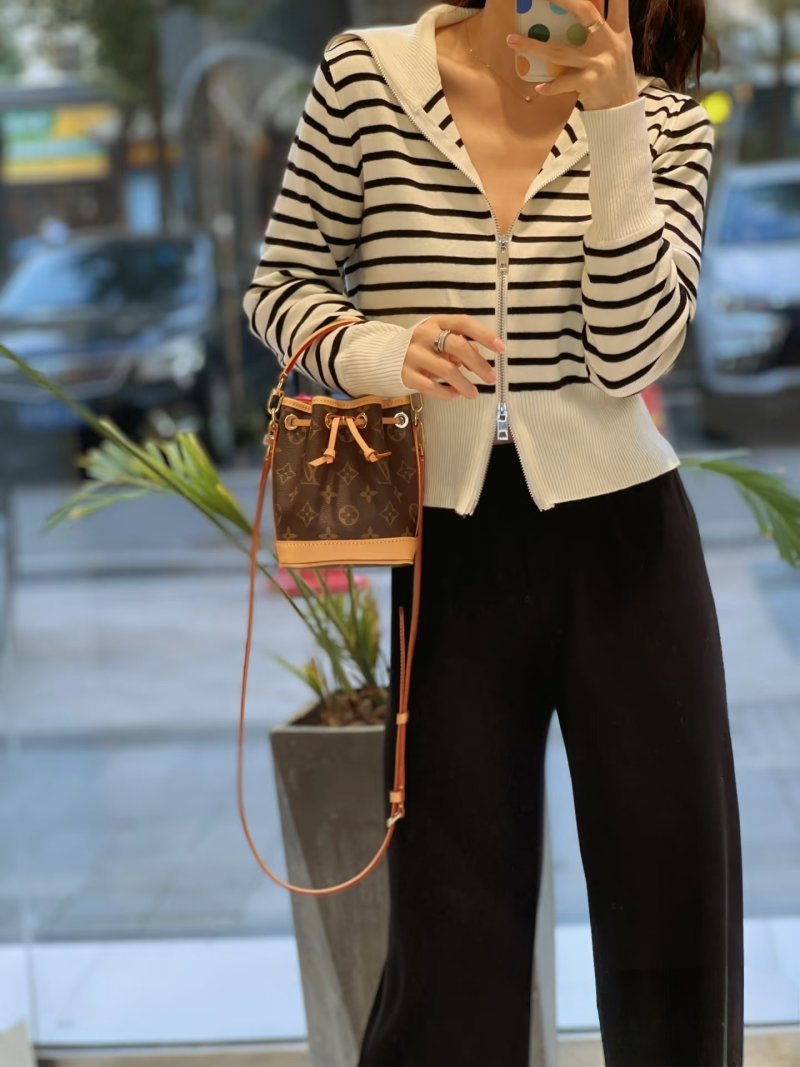 Louis Vuitton Nano Bucket Bag Monogram Canvas Tan