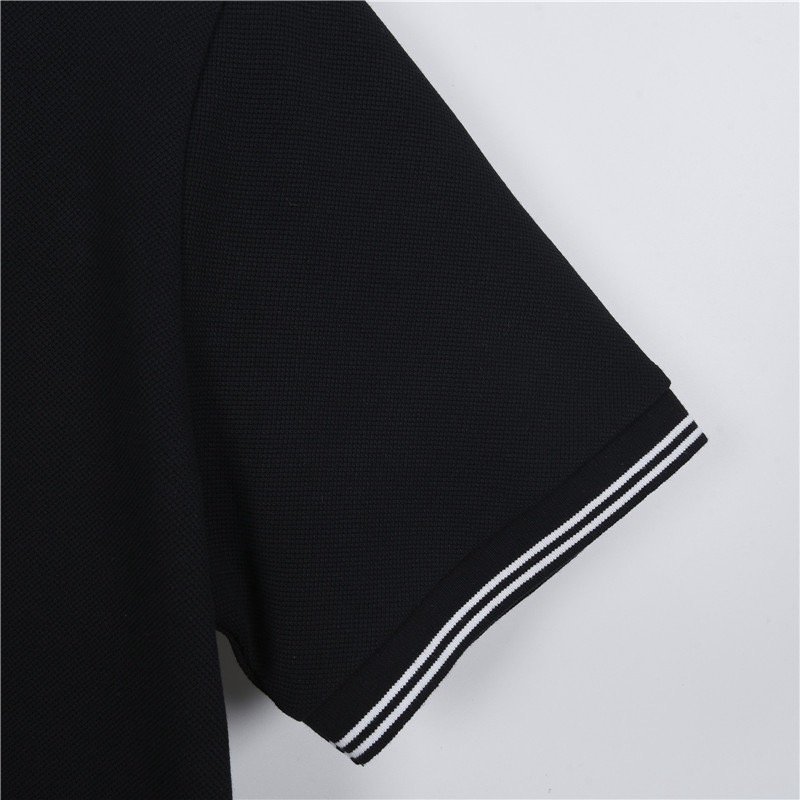 Dior Black Polo Shirt with White Trim view