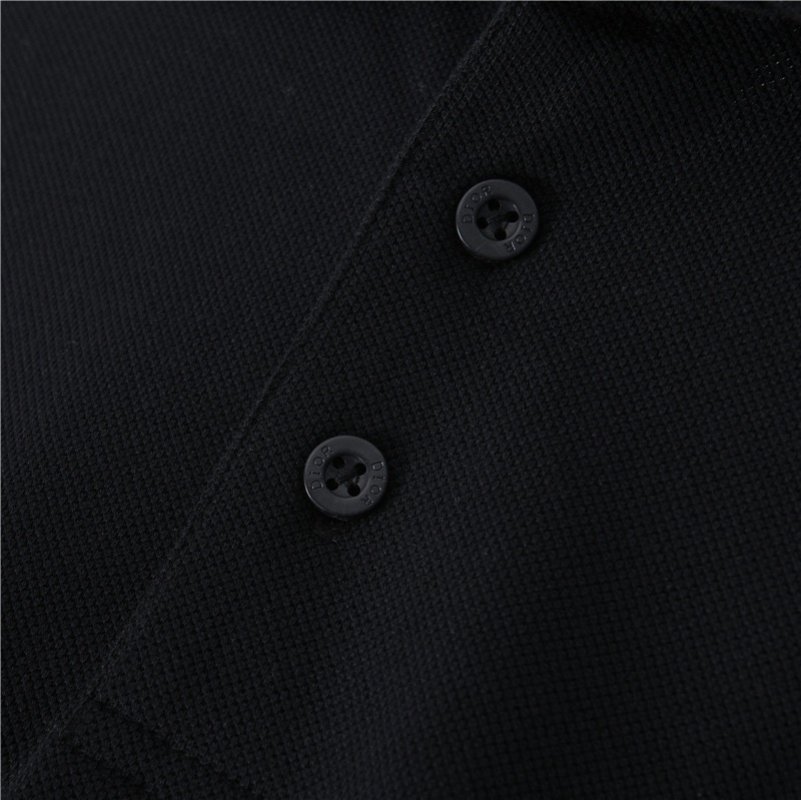 Dior Black Polo Shirt with White Trim view