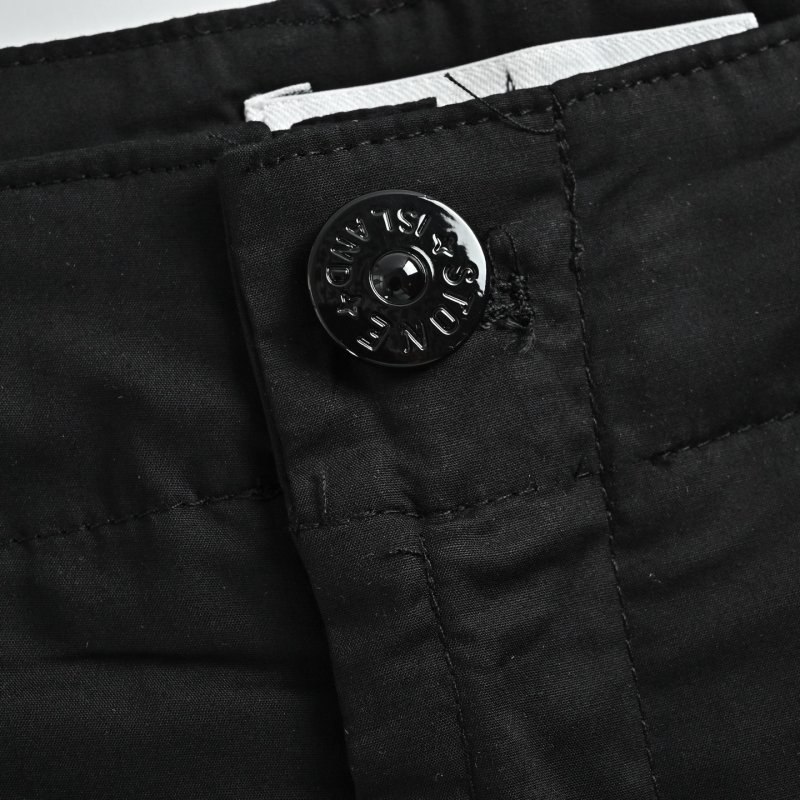 Stone Island Black Cargo Pants with Compass Badge view