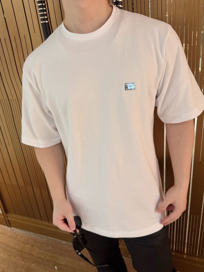 Premium White Short Sleeve T-Shirt with Chest Logo