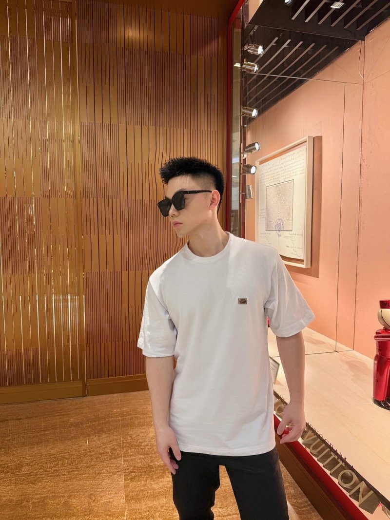 Premium White Short Sleeve T-Shirt with Chest Logo view
