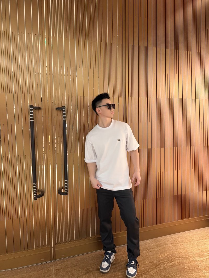 Premium White Short Sleeve T-Shirt with Chest Logo view