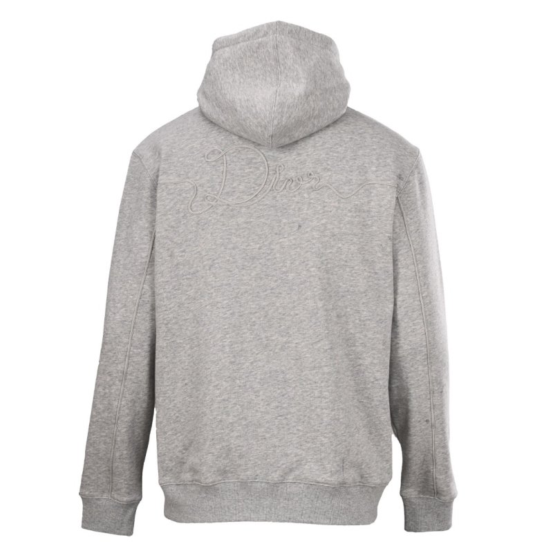Dior Grey Logo Hoodie view