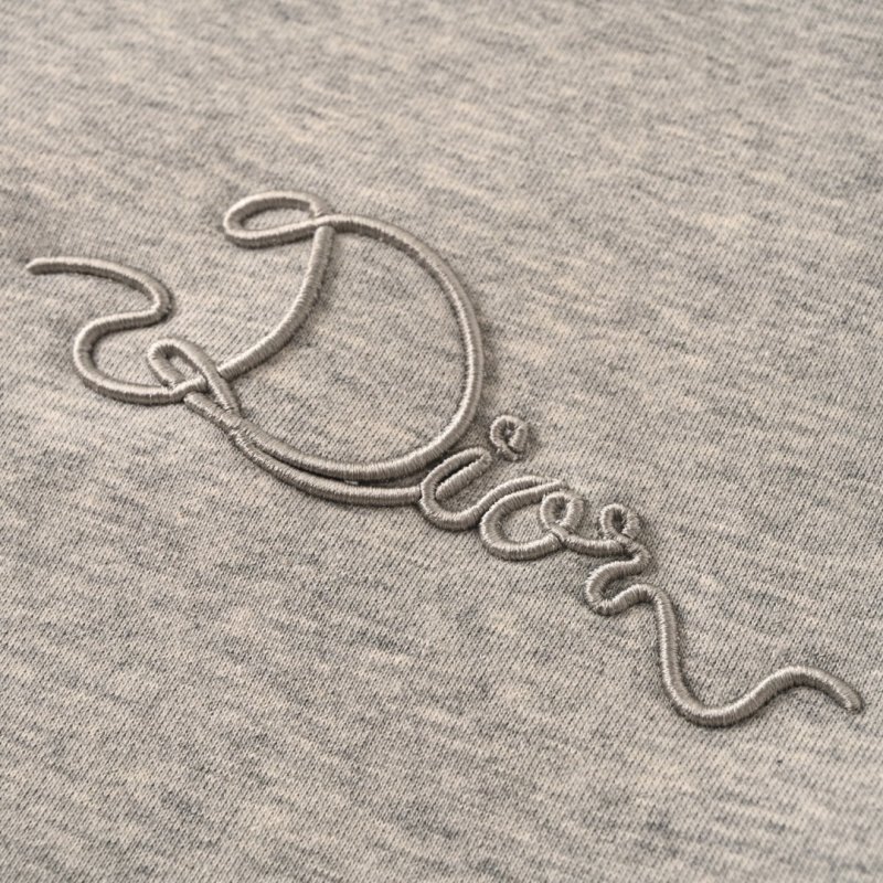 Dior Grey Logo Hoodie view