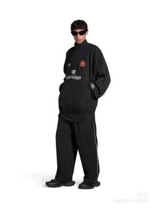 Balenciaga Black Logo Windbreaker Jacket