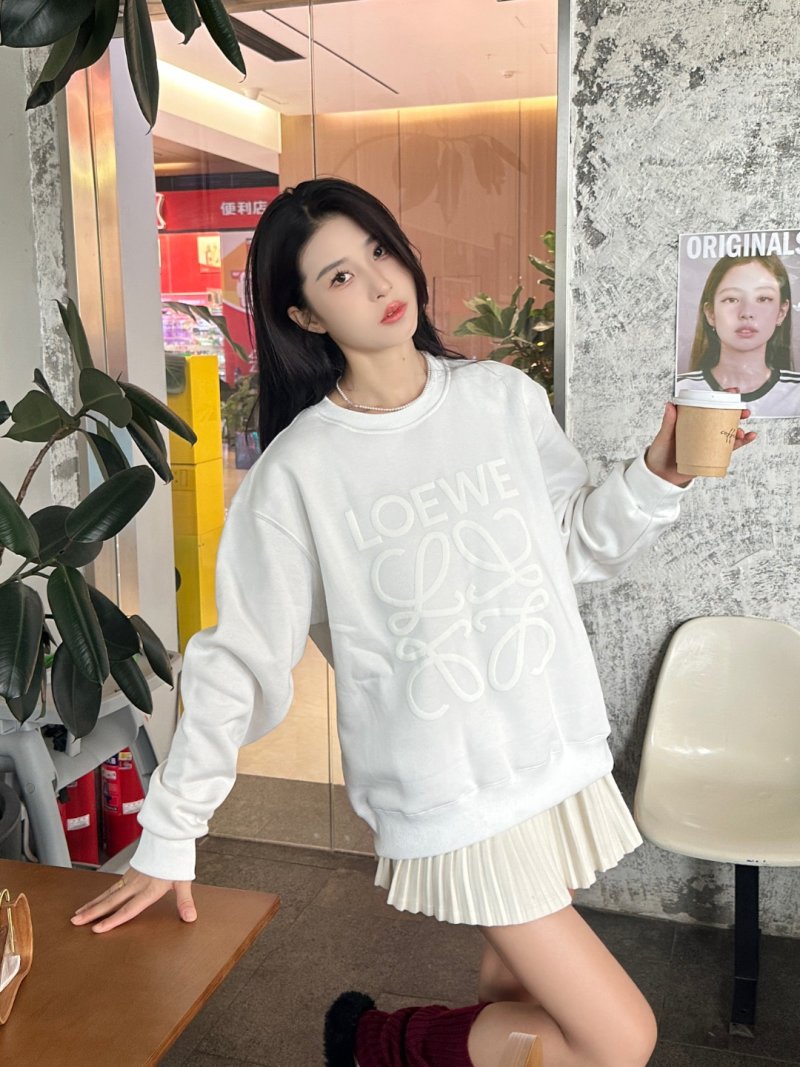 Loewe White Logo Sweatshirt