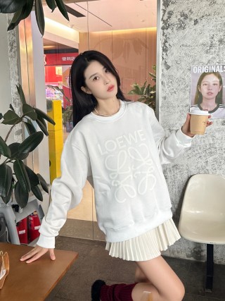 Loewe White Logo Sweatshirt