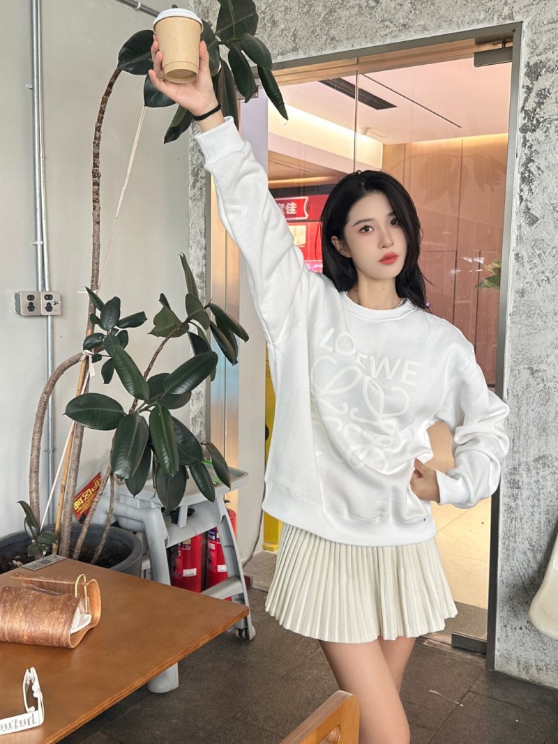 Loewe White Logo Sweatshirt view