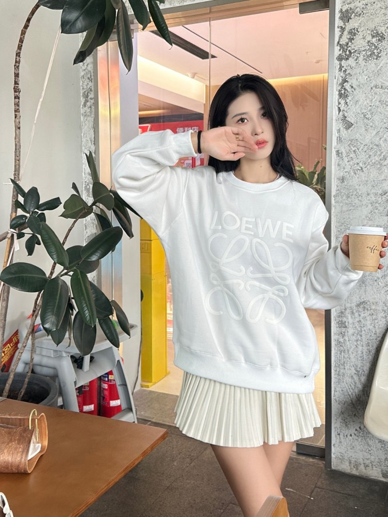 Loewe White Logo Sweatshirt view