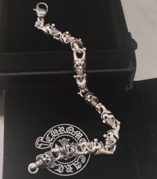 Chrome Hearts Clown Jester Silver Bracelet view 2