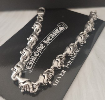 Chrome Hearts Clown Jester Silver Bracelet view 5