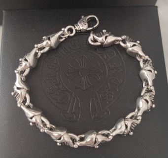 Chrome Hearts Clown Jester Silver Bracelet view 6