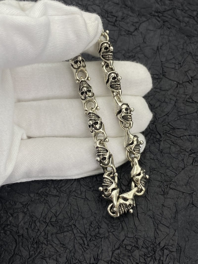 Chrome Hearts Clown Jester Silver Bracelet view